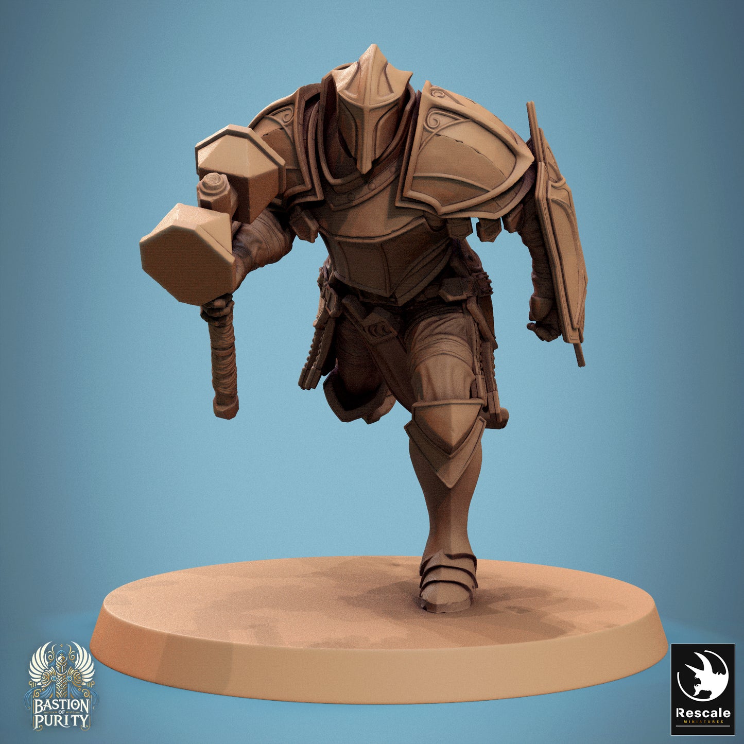 Aeterna Infantry Soldiers, Bastion of Purity Warband | D&D TTRPG Miniature | Rescale Miniatures