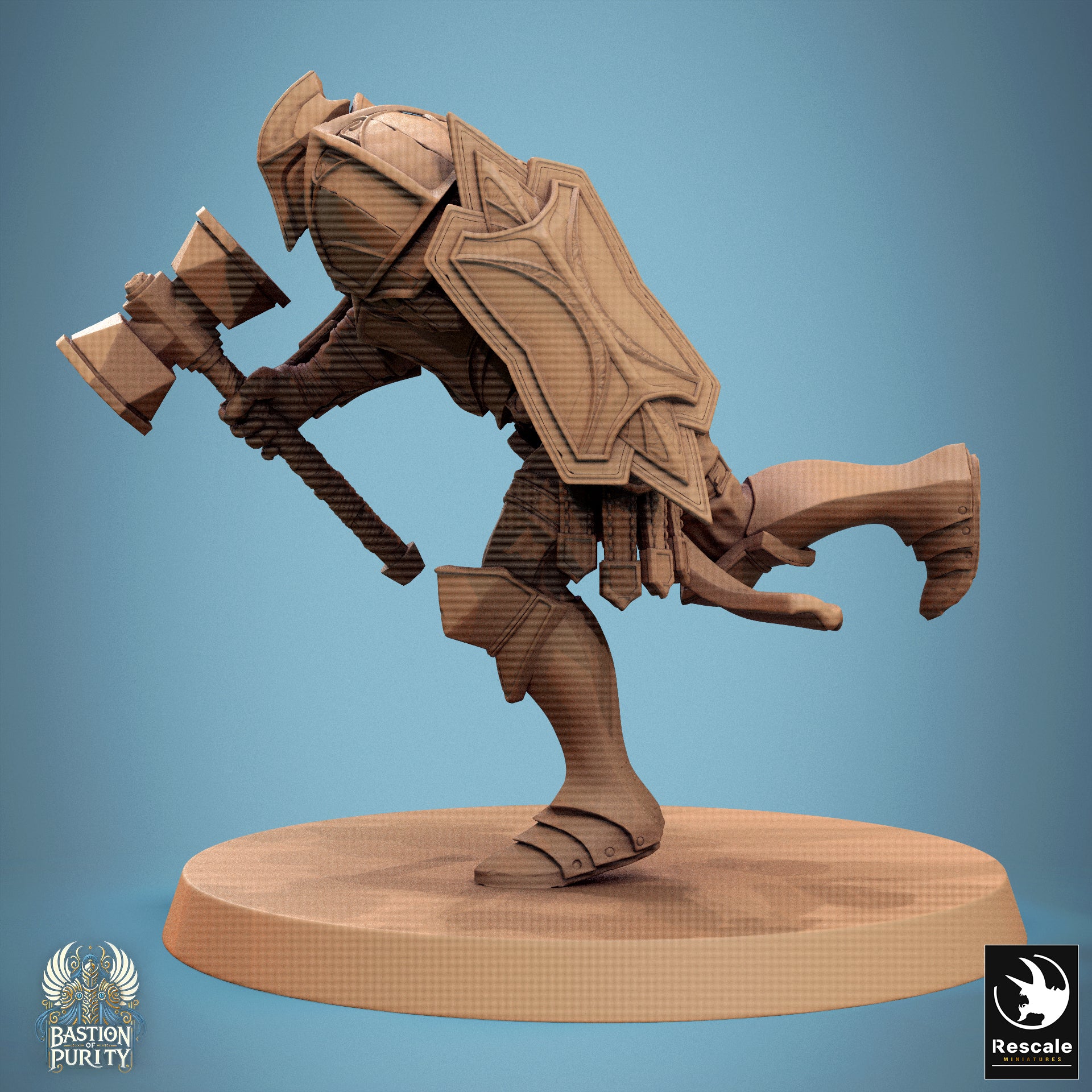 Aeterna Infantry Soldiers, Bastion of Purity Warband | D&D TTRPG Miniature | Rescale Miniatures