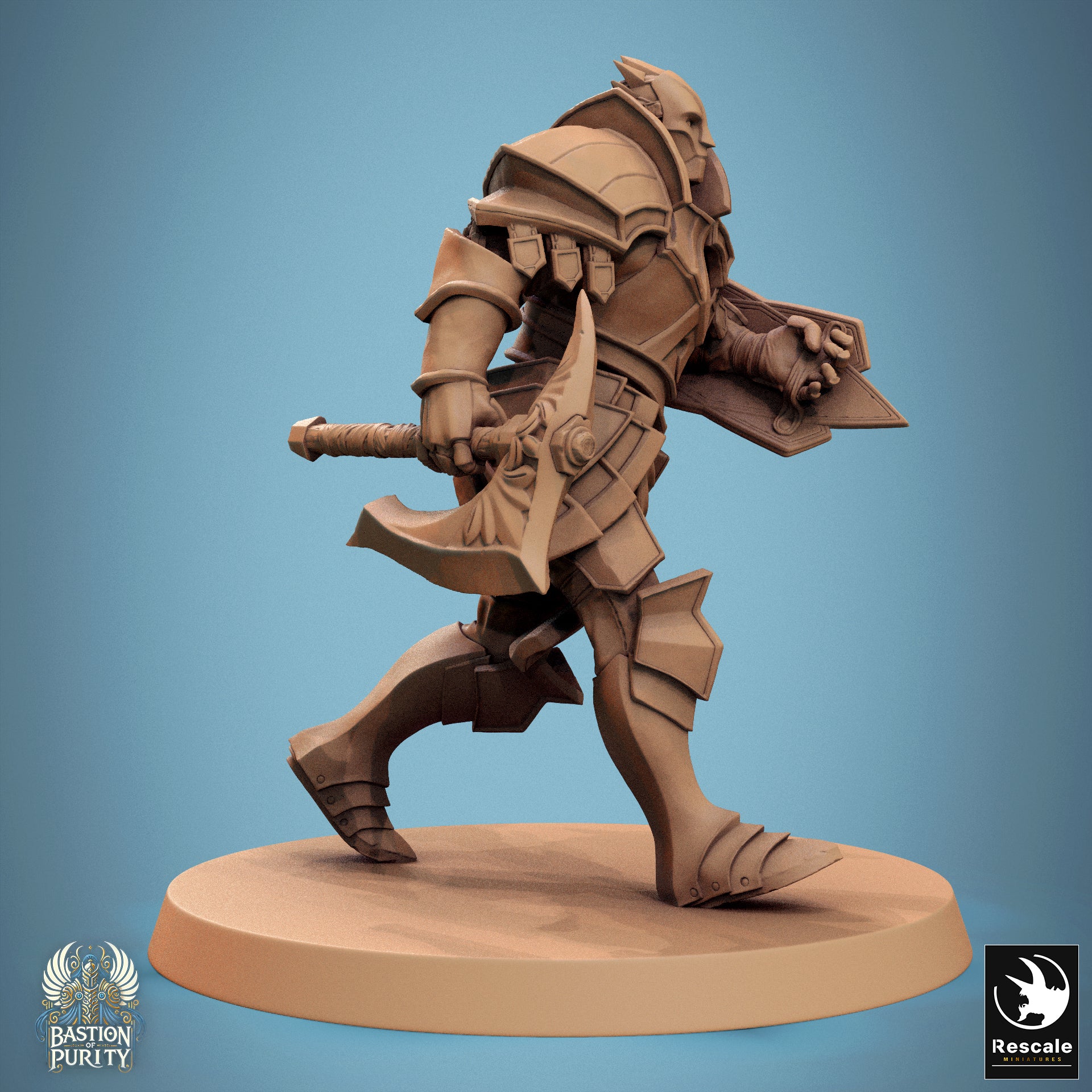 Aeterna Infantry Warriors, Bastion of Purity Warband | D&D TTRPG Miniature | Rescale Miniatures