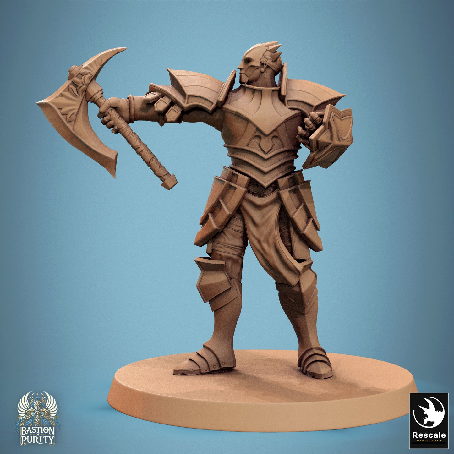 Aeterna Infantry Warriors, Bastion of Purity Warband | D&D TTRPG Miniature | Rescale Miniatures