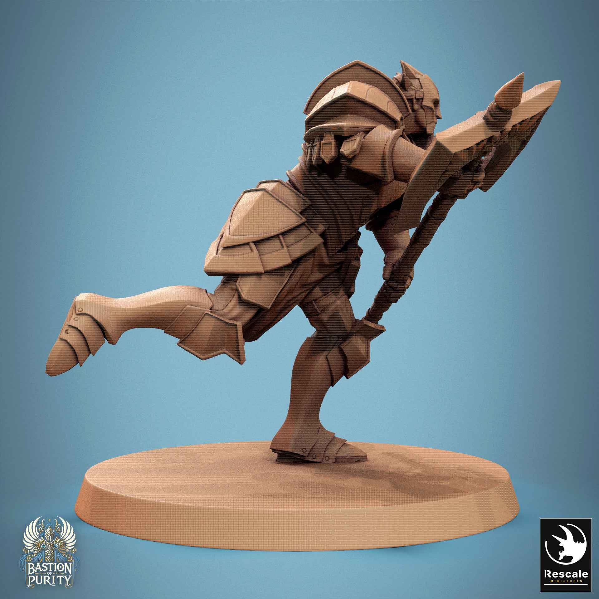 Aeterna Infantry Warriors, Bastion of Purity Warband | D&D TTRPG Miniature | Rescale Miniatures