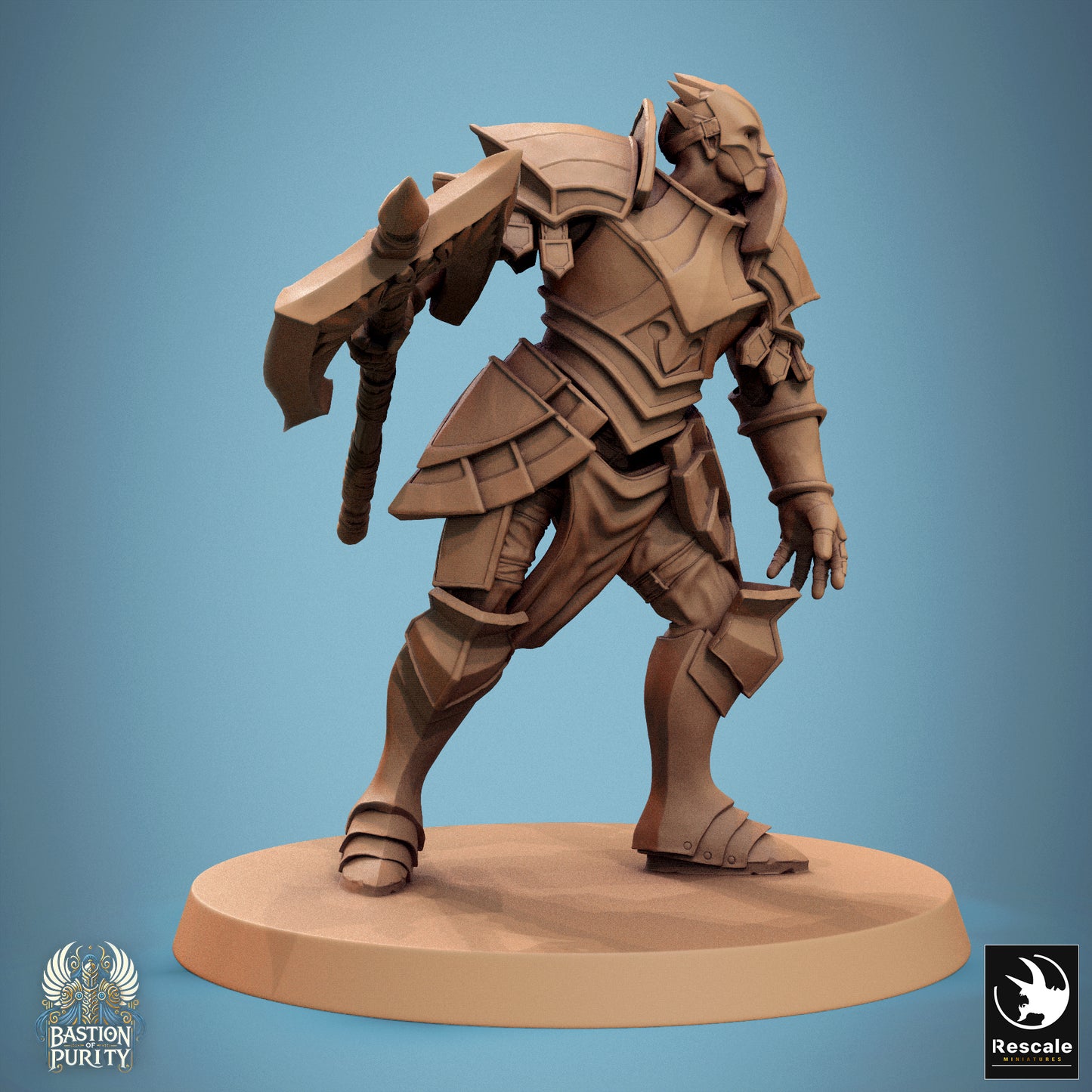 Aeterna Infantry Warriors, Bastion of Purity Warband | D&D TTRPG Miniature | Rescale Miniatures