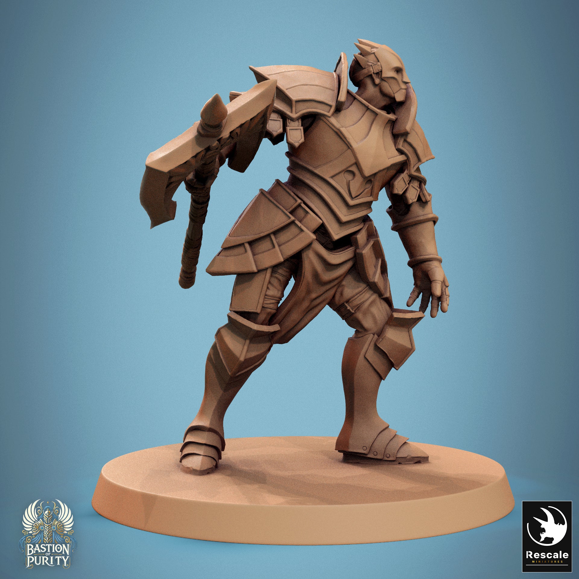 Aeterna Infantry Warriors, Bastion of Purity Warband | D&D TTRPG Miniature | Rescale Miniatures