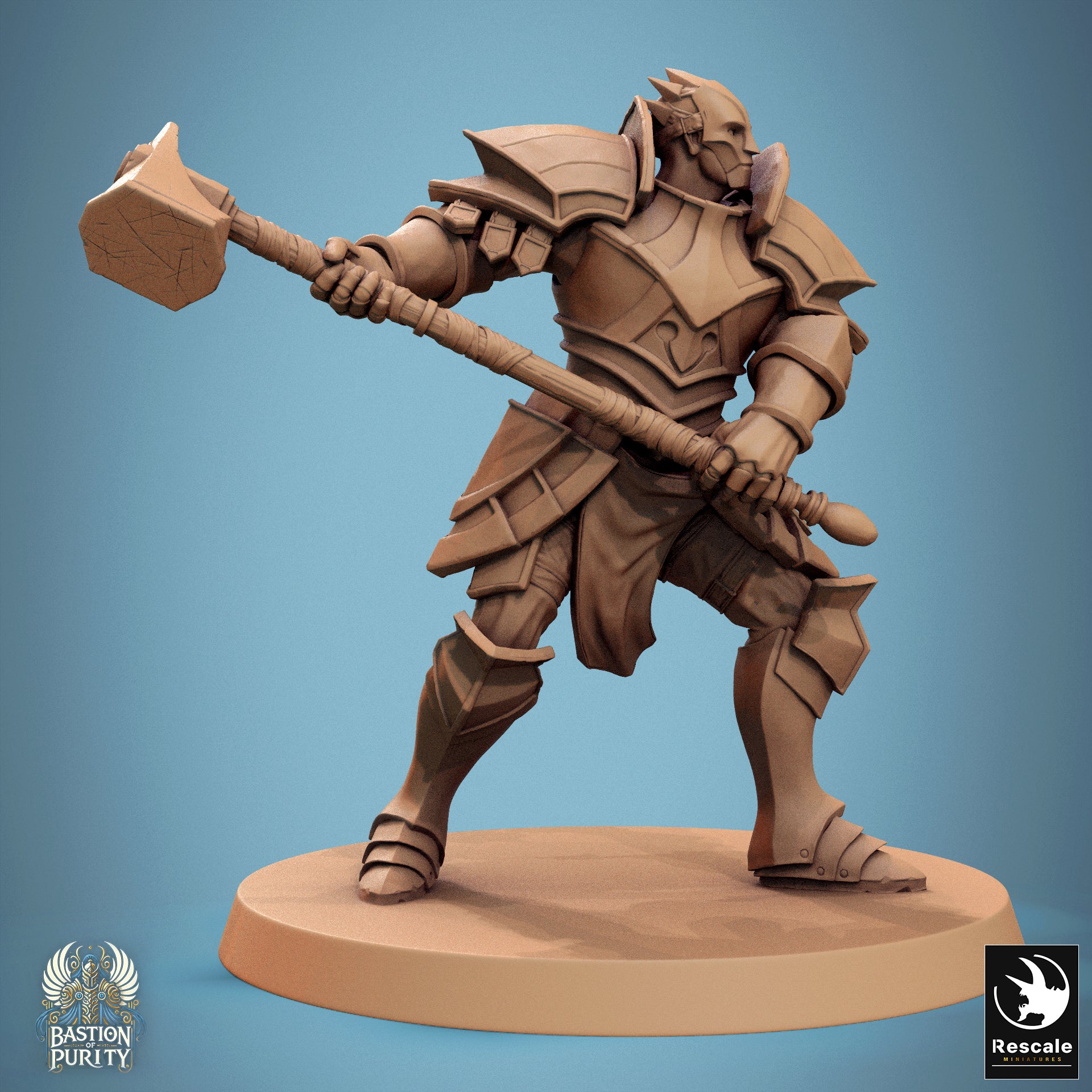 Aeterna Infantry Warriors, Bastion of Purity Warband | D&D TTRPG Miniature | Rescale Miniatures