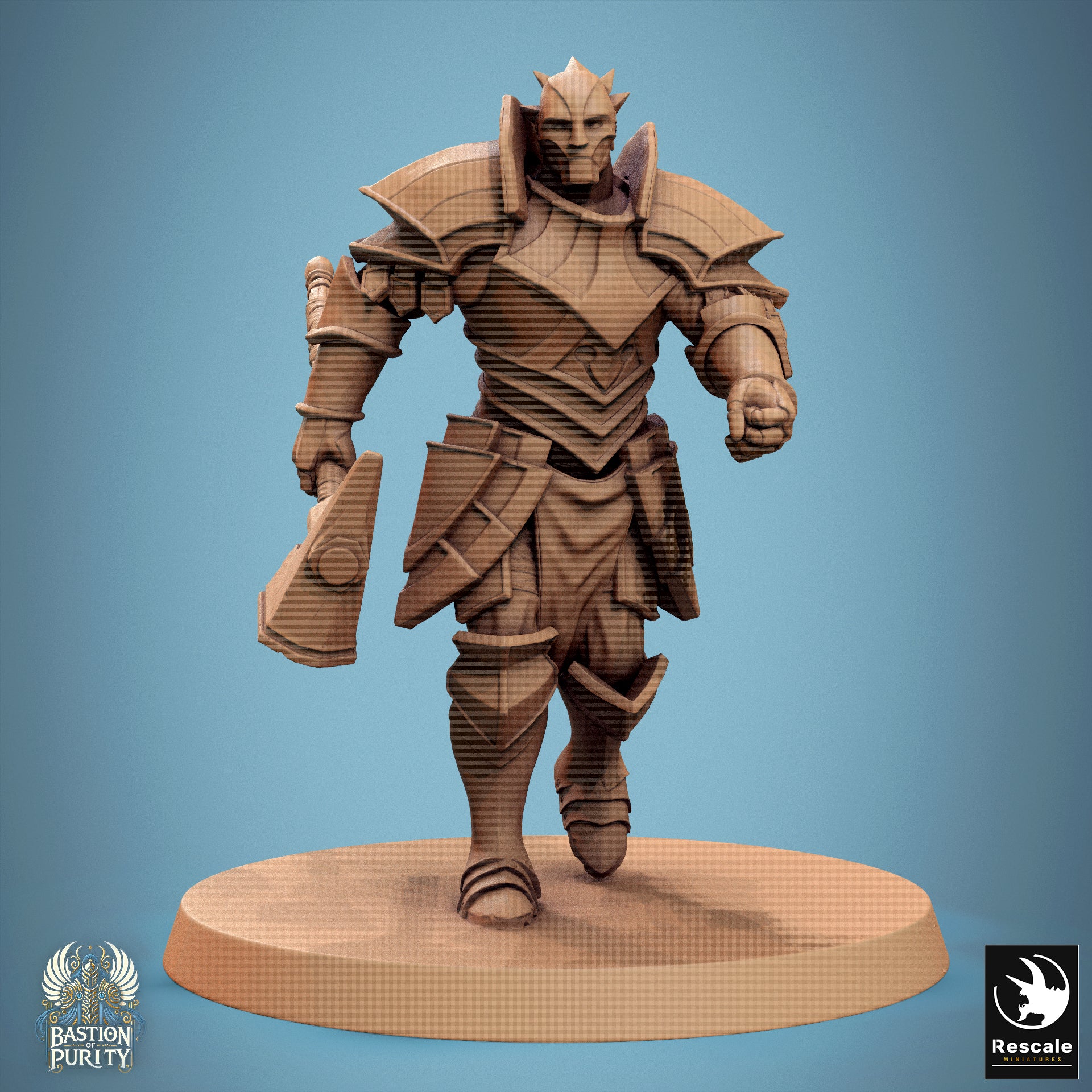 Aeterna Infantry Warriors, Bastion of Purity Warband | D&D TTRPG Miniature | Rescale Miniatures