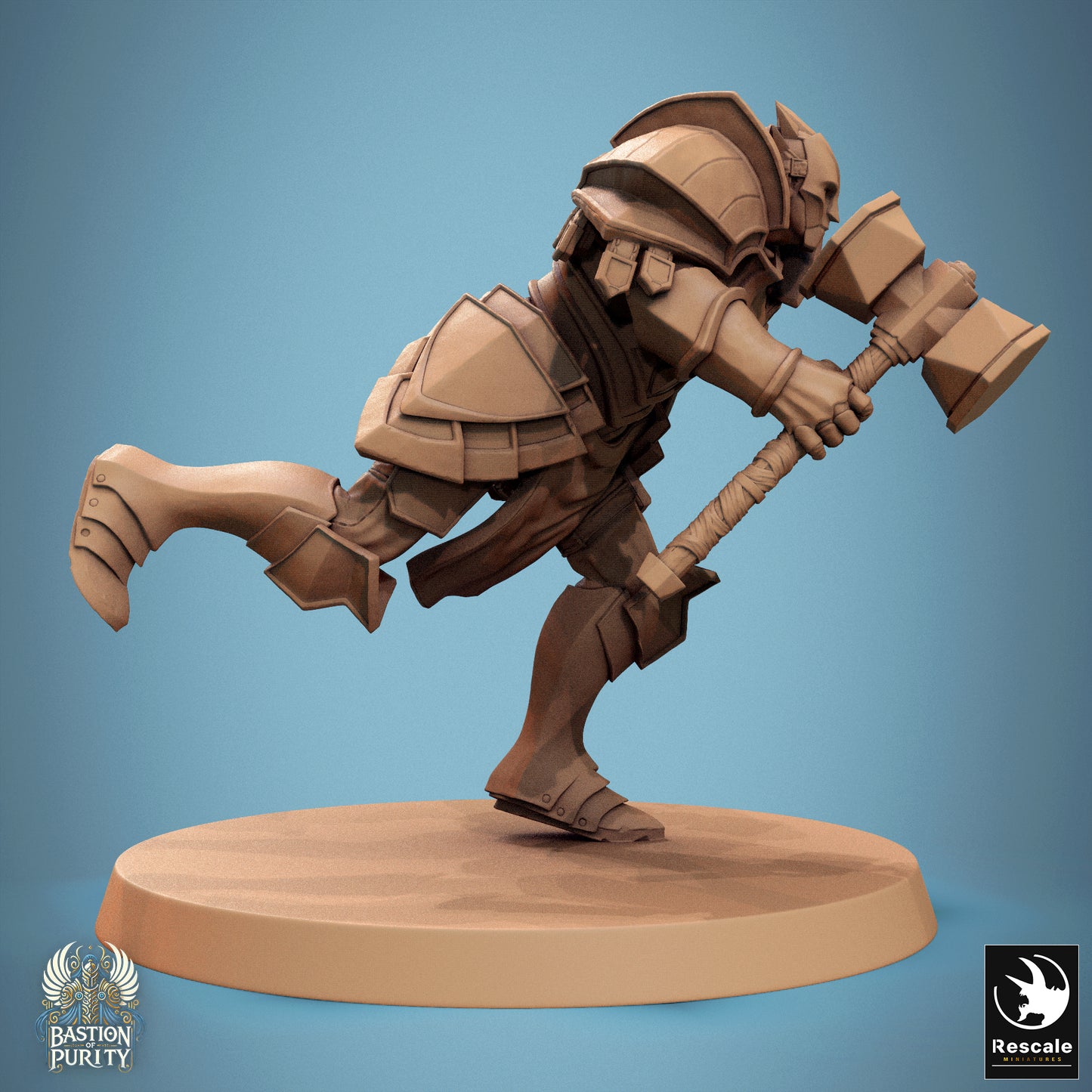 Aeterna Infantry Warriors, Bastion of Purity Warband | D&D TTRPG Miniature | Rescale Miniatures