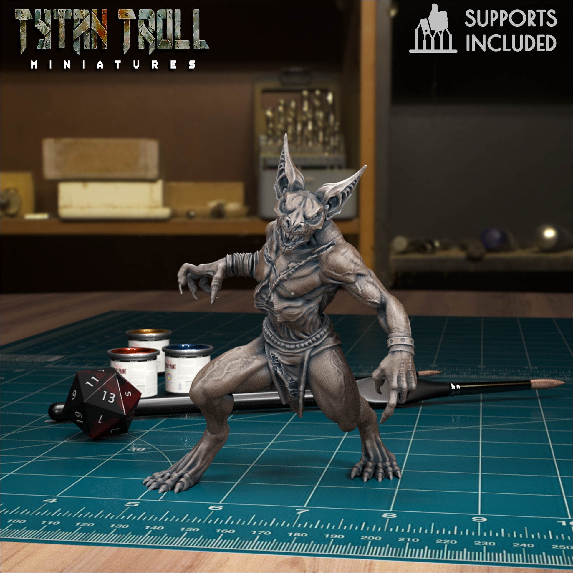 Batfolk, Werebats, Vampires | D&D TTRPG Mini | TytanTroll Miniatures