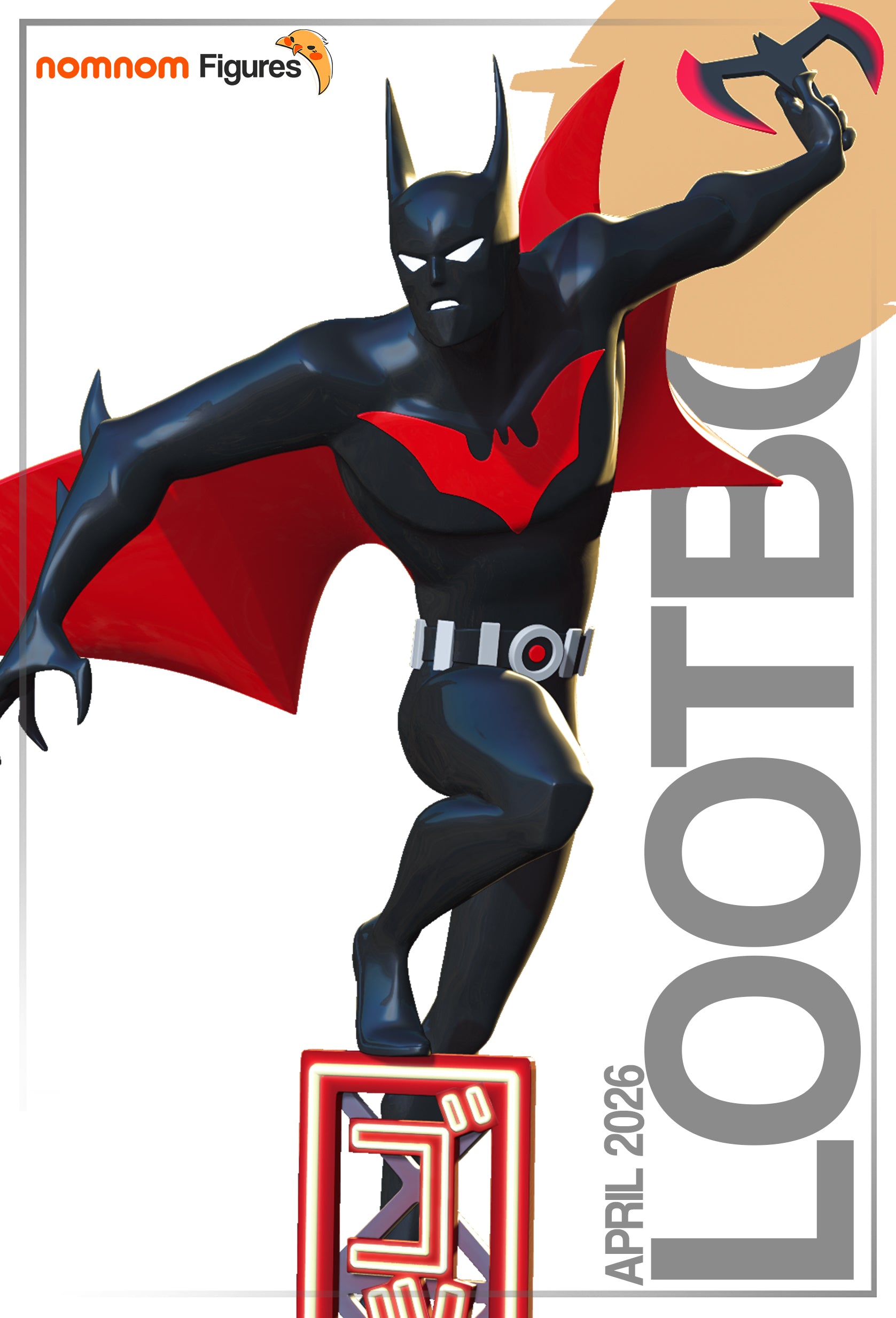 Futuristic Vigilante resin garage kit figure by Tattles Told 3D, detailed anime-style vigilante character with sleek armor and dynamic pose.