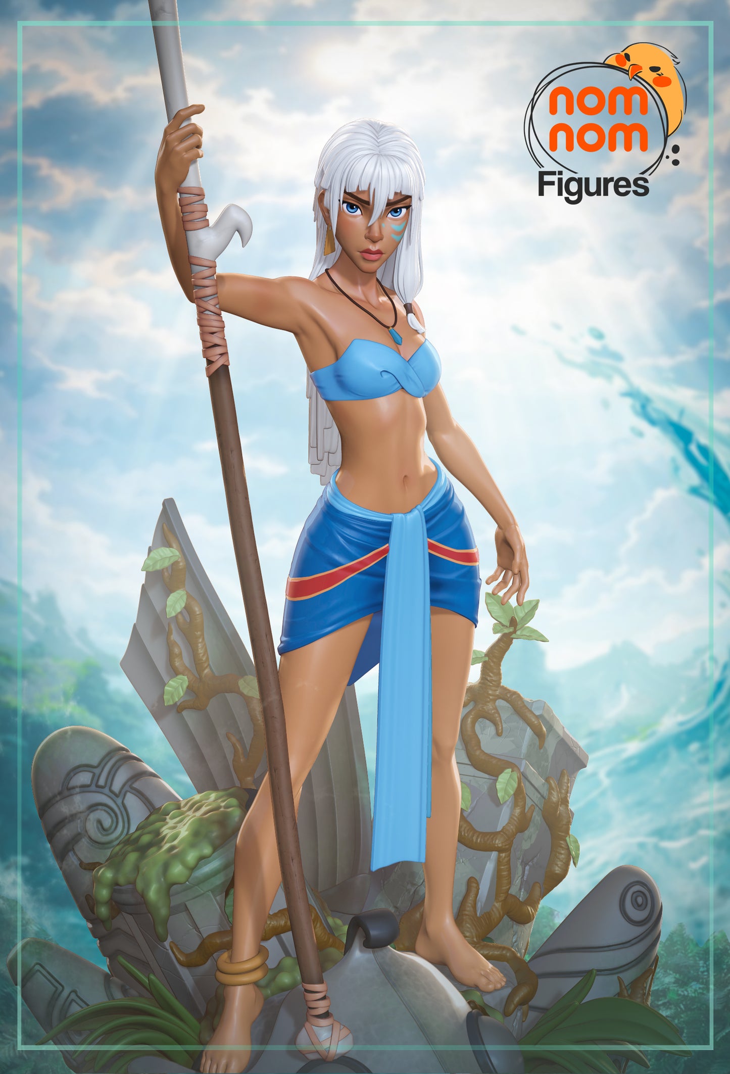 Daugther of Atlantis | Resin Garage Kit Figure Fan Art | Nomnom Figures