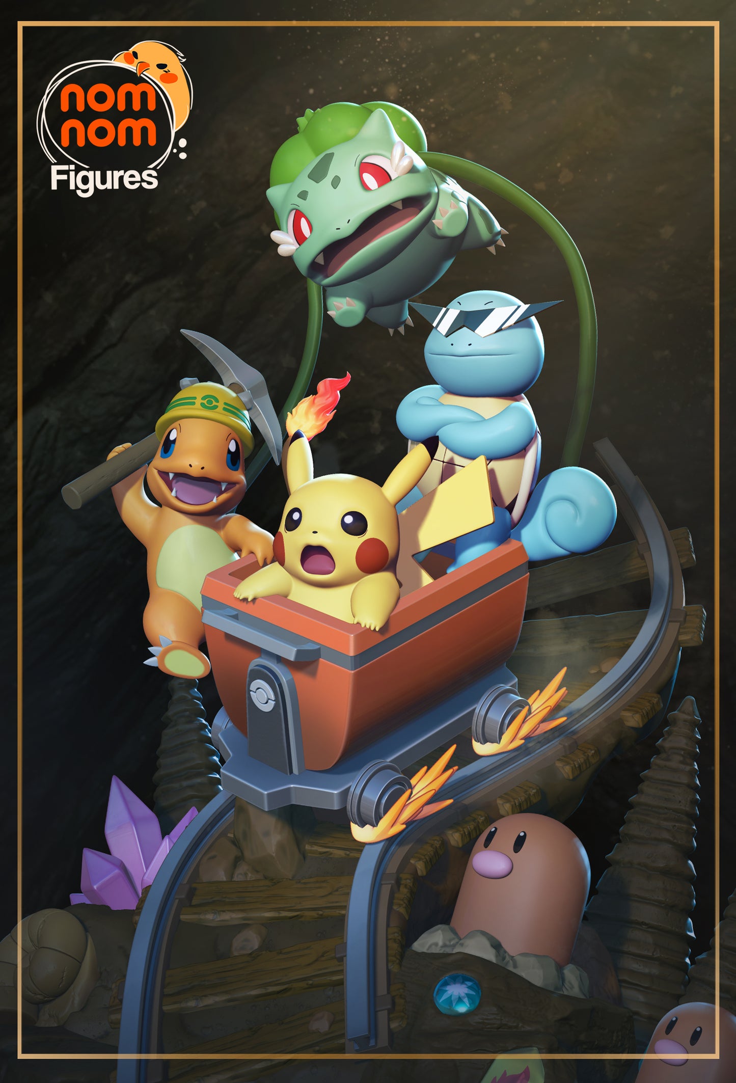 Starter Squad | Resin Garage Kit Figure Fan Art | Nomnom Figures