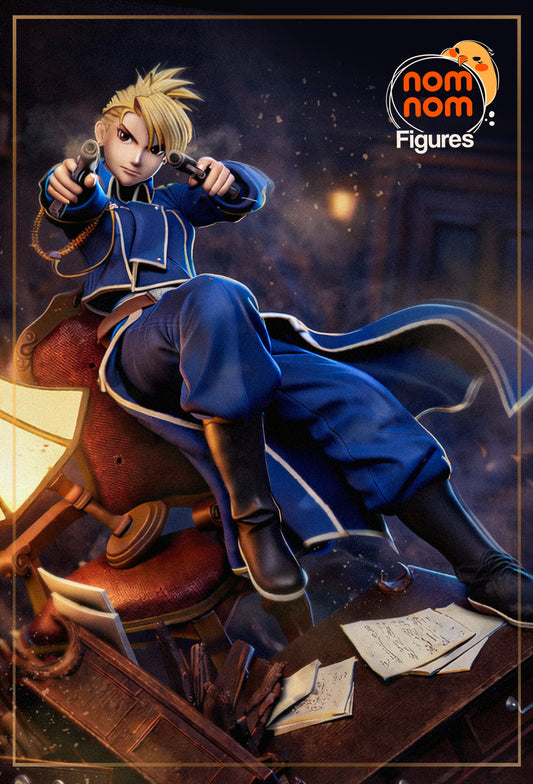 Resin garage kit figure of a sharpshooting lieutenant by Tattles Told 3D, featuring detailed military-inspired design and accessories.