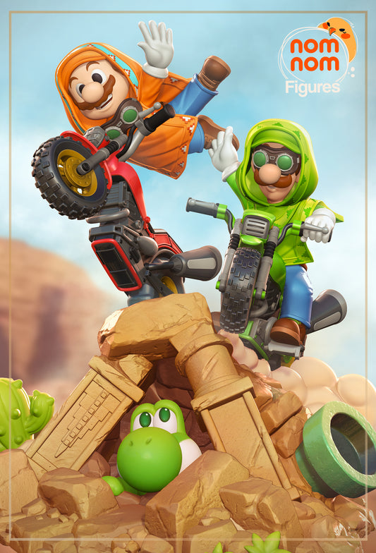 Playful Adventure Brothers | Resin Garage Kit Figure Fan Art | Nomnom Figures
