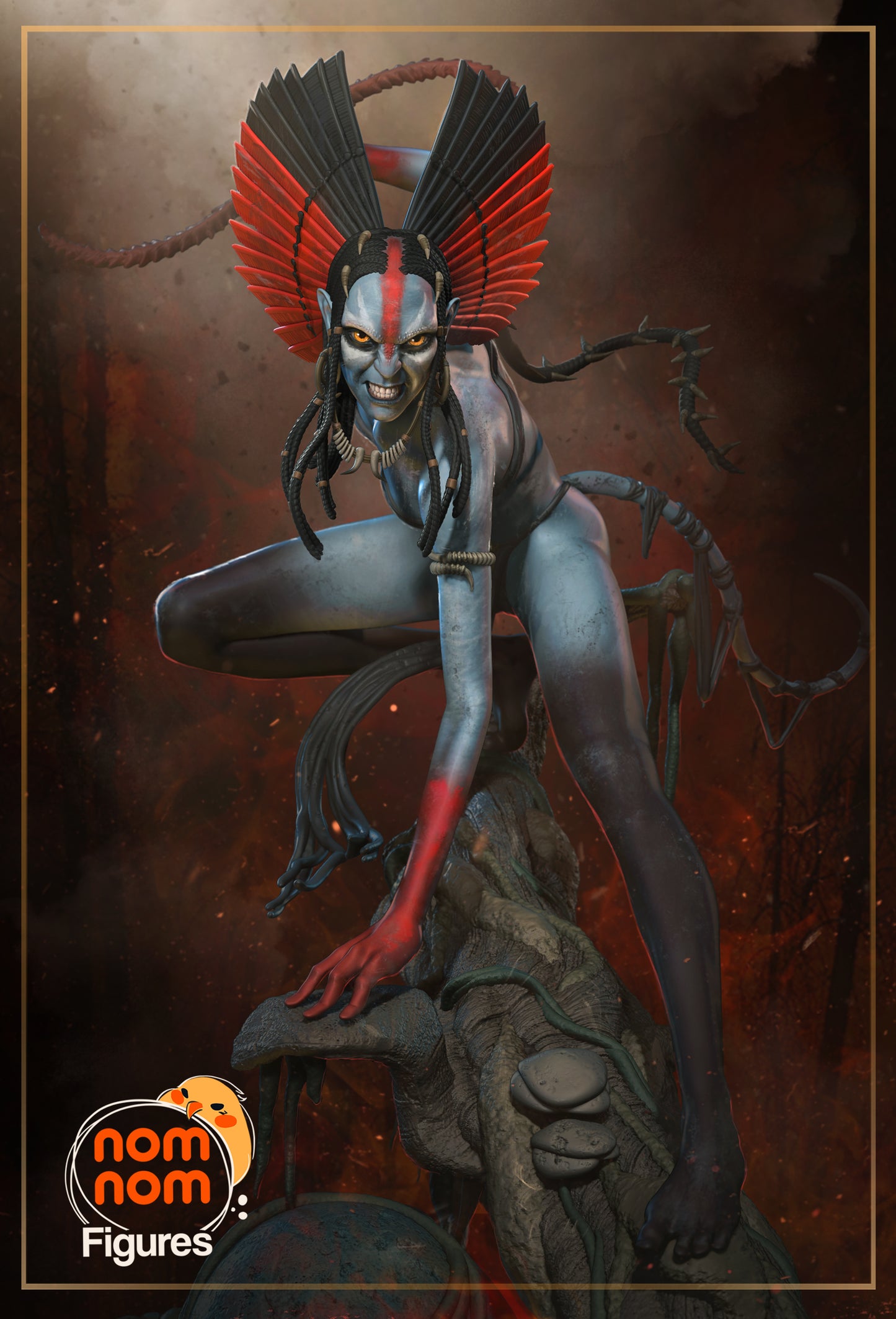 The Huntress | Resin Garage Kit Figure Fan Art | Nomnom Figures