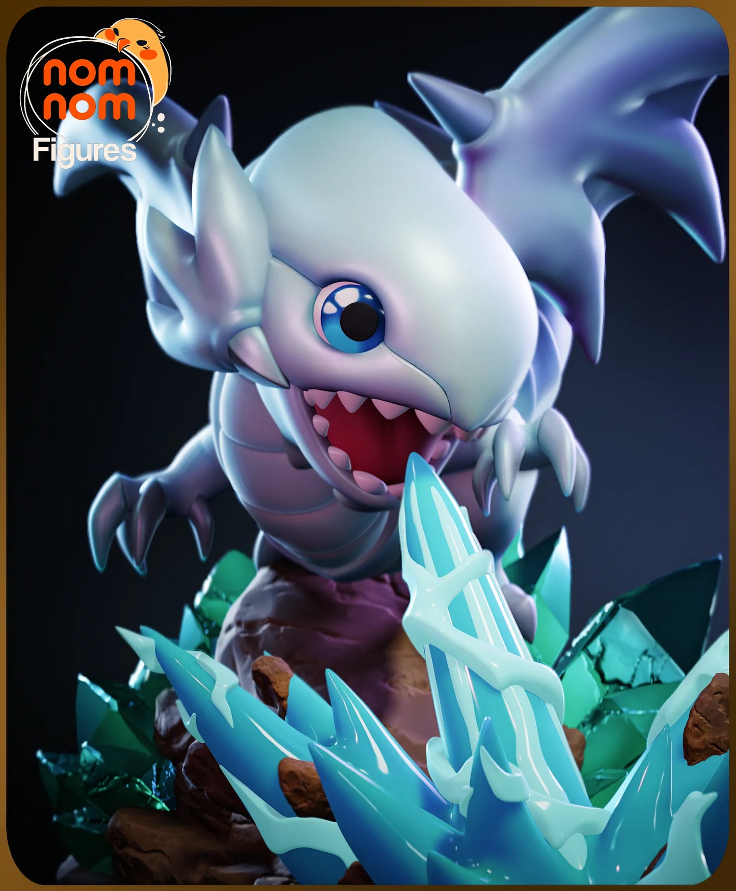 Chibi Blue-Eyed Wyrmling | Resin Garage Kit Figure Anime Fan Art | Nomnom Figures