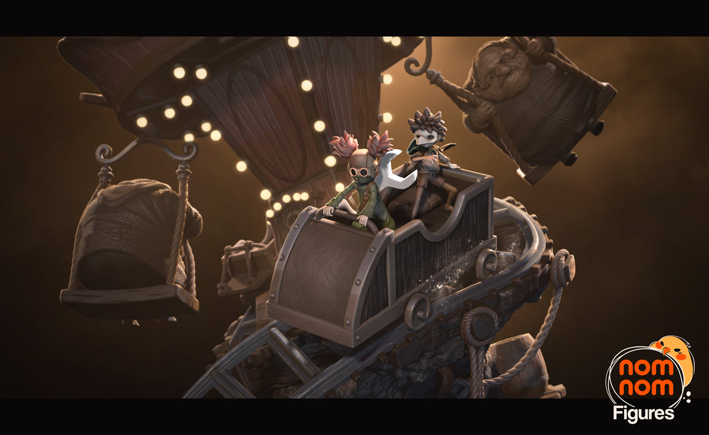 Nightmare Carnival Ride | Resin Garage Kit Figure Fan Art | Nomnom Figures