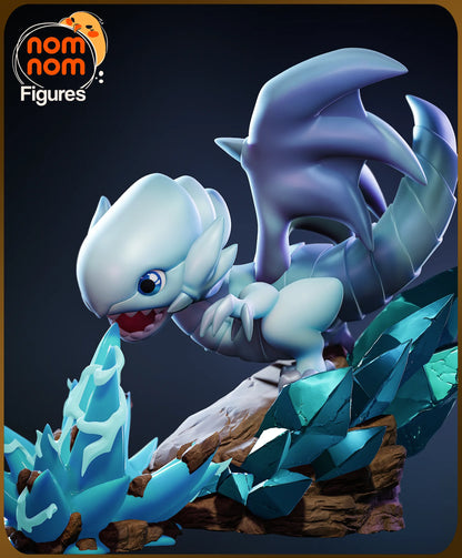 Chibi Blue-Eyed Wyrmling | Resin Garage Kit Figure Anime Fan Art | Nomnom Figures