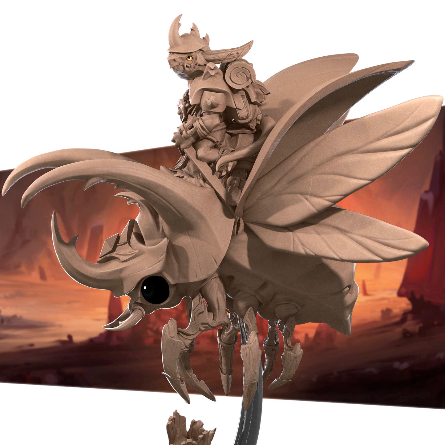 Kobold Beetle Rider | D&D TTRPG Miniature | Bite the Bullet