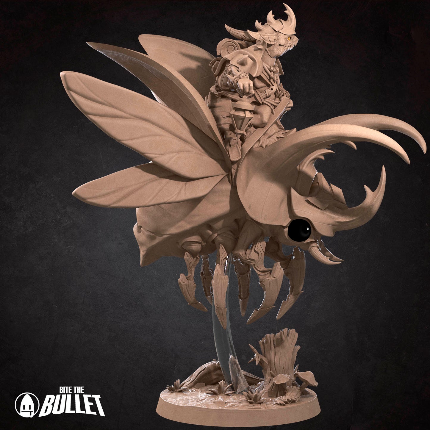 Kobold Beetle Rider | D&D TTRPG Miniature | Bite the Bullet