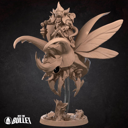 Kobold Beetle Rider | D&D TTRPG Miniature | Bite the Bullet