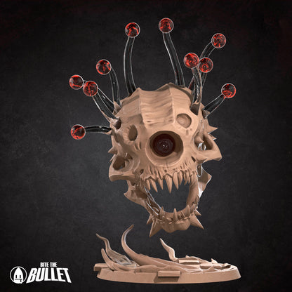 Beholder Skull | D&D TTRPG Miniature | Bite the Bullet