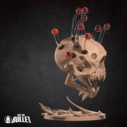 Beholder Skull | D&D TTRPG Miniature | Bite the Bullet