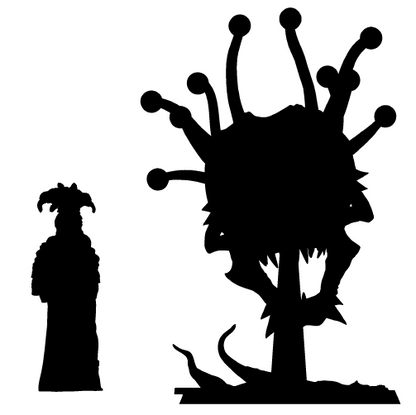 Beholder Skull | D&D TTRPG Miniature | Bite the Bullet