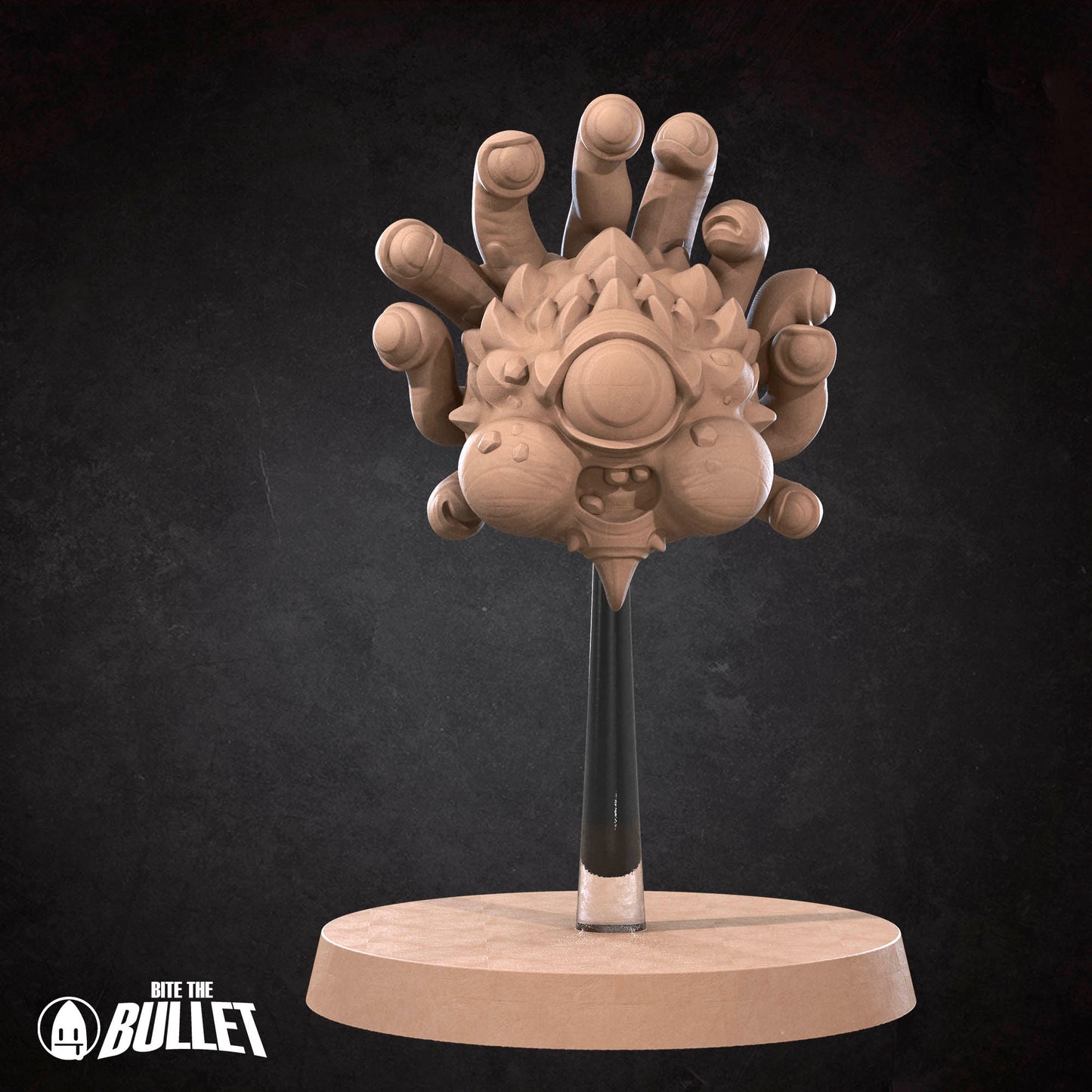 Tattles Told 3D Beholdy D&D TTRPG miniature of Bite the Bullet, detailed fantasy character figure for tabletop gaming.