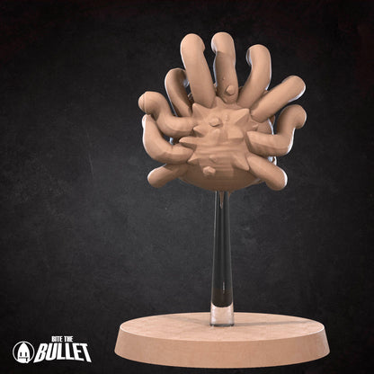 Tattles Told 3D Beholdy D&D TTRPG miniature titled Bite the Bullet, detailed fantasy character figure for tabletop gaming.