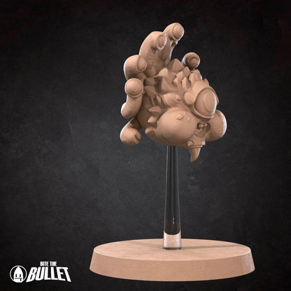 D&D TTRPG miniature by Tattles Told 3D, depicting Bite the Bullet character from Beholdy series, detailed fantasy figure for tabletop gaming.