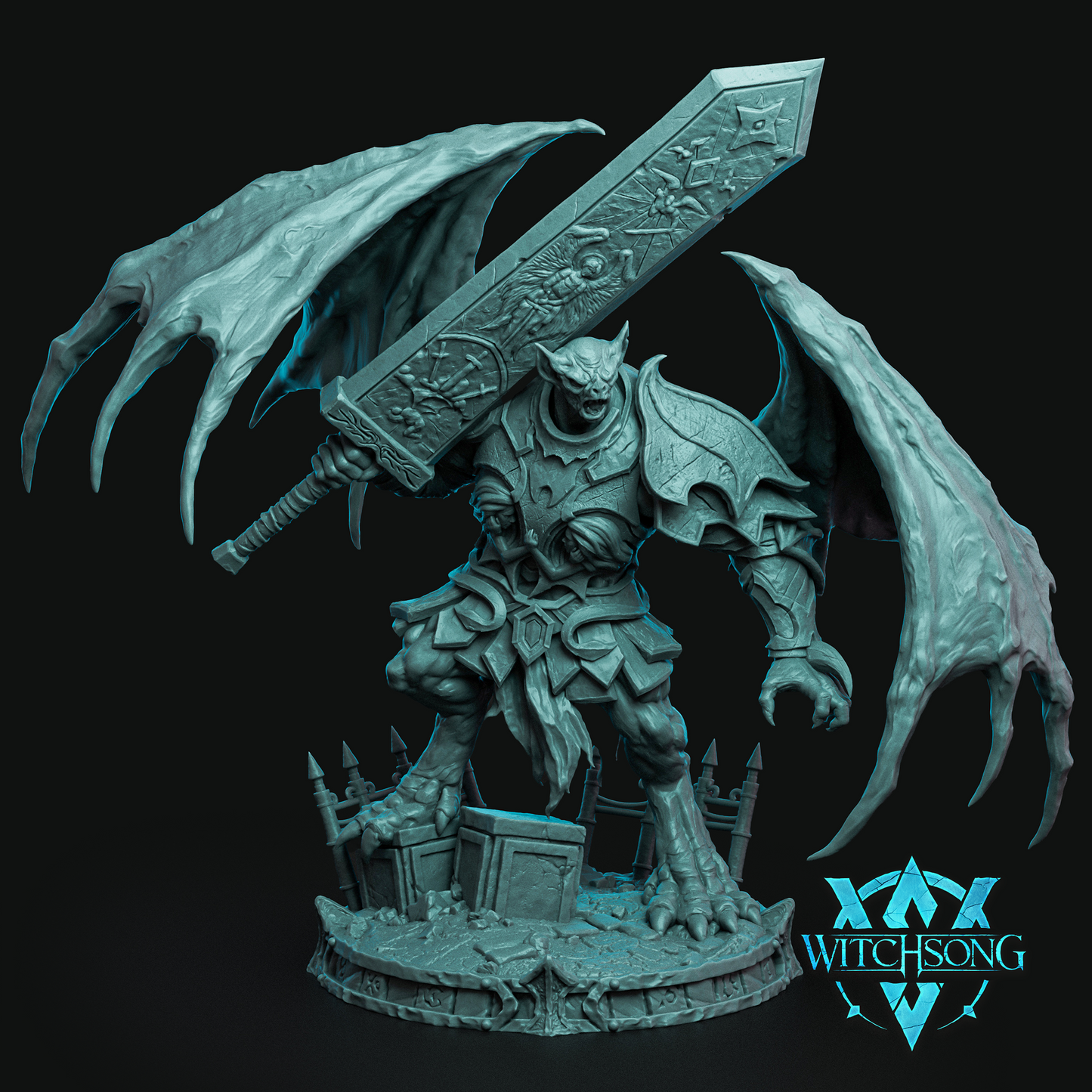 Beledrin's Anguish | Mini or Bust | Monster Miniature Statue | Witchsong Miniatures