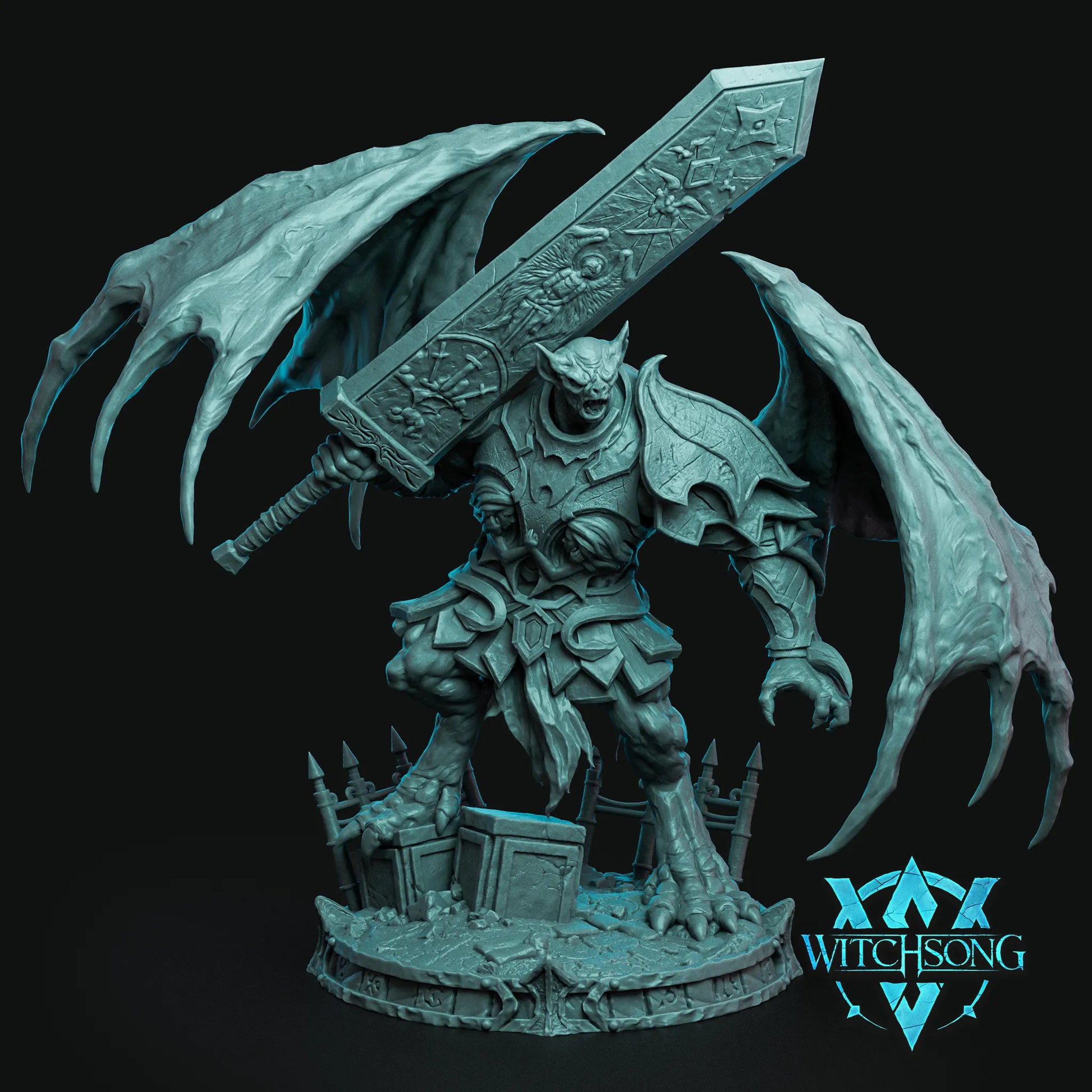 Beledrin's Anguish | Mini or Bust | Monster Miniature Statue | Witchsong Miniatures