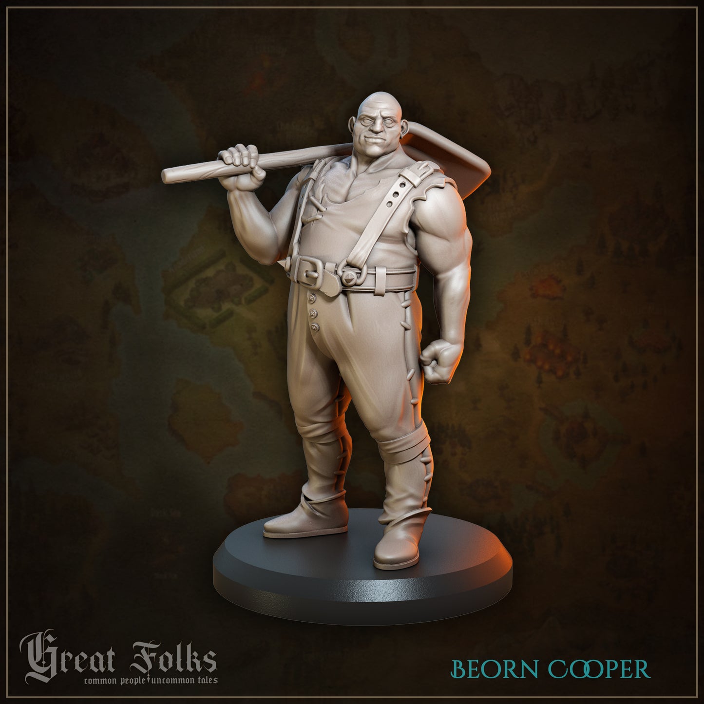 Great Folks Townsfolk, Part 1 | NPCs, Villagers, Children, Animals | Tabletop Gaming Miniatures Collection | Great Grimoire