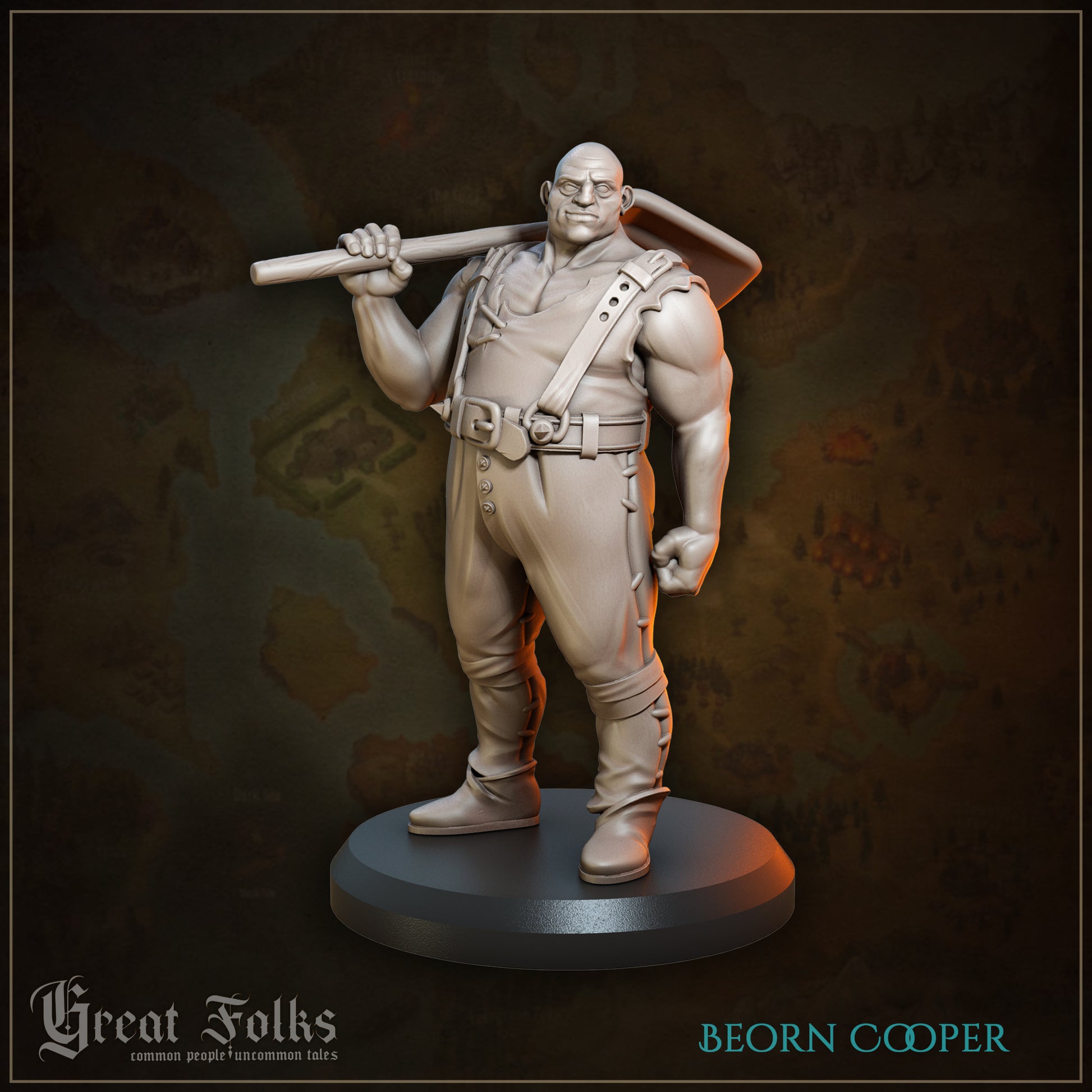 Great Folks Townsfolk, Part 1 | NPCs, Villagers, Children, Animals | Tabletop Gaming Miniatures Collection | Great Grimoire