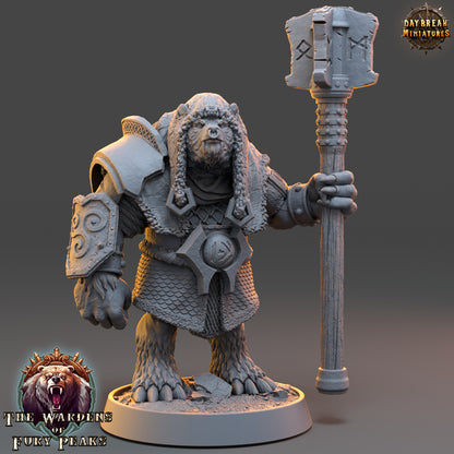 Bear Folk - The Wardens of Fury Peaks | Tabletop or Display Scale | D&D Mini | Daybreak Miniatures