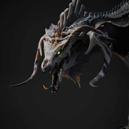 Black Dragon Hunt | D&D TTRPG Mini | Rescale Miniatures