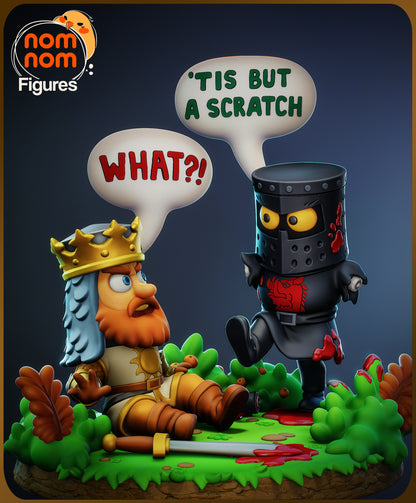 Chibi Black Knight | Resin Garage Kit Figure Movie Fan Art | Nomnom Figures