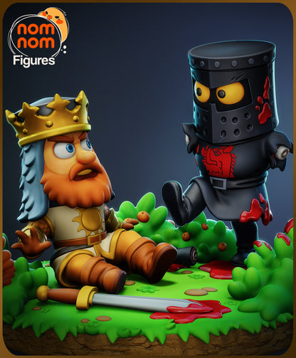 Chibi Black Knight | Resin Garage Kit Figure Movie Fan Art | Nomnom Figures