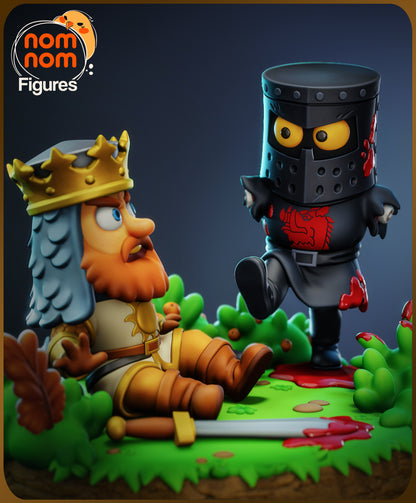 Chibi Black Knight | Resin Garage Kit Figure Movie Fan Art | Nomnom Figures