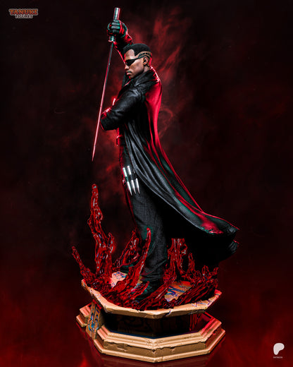 Resin garage kit figure of Vampiric Vampire Hunter by Tattles Told 3D, featuring a detailed vampire hunter character in fan art style.