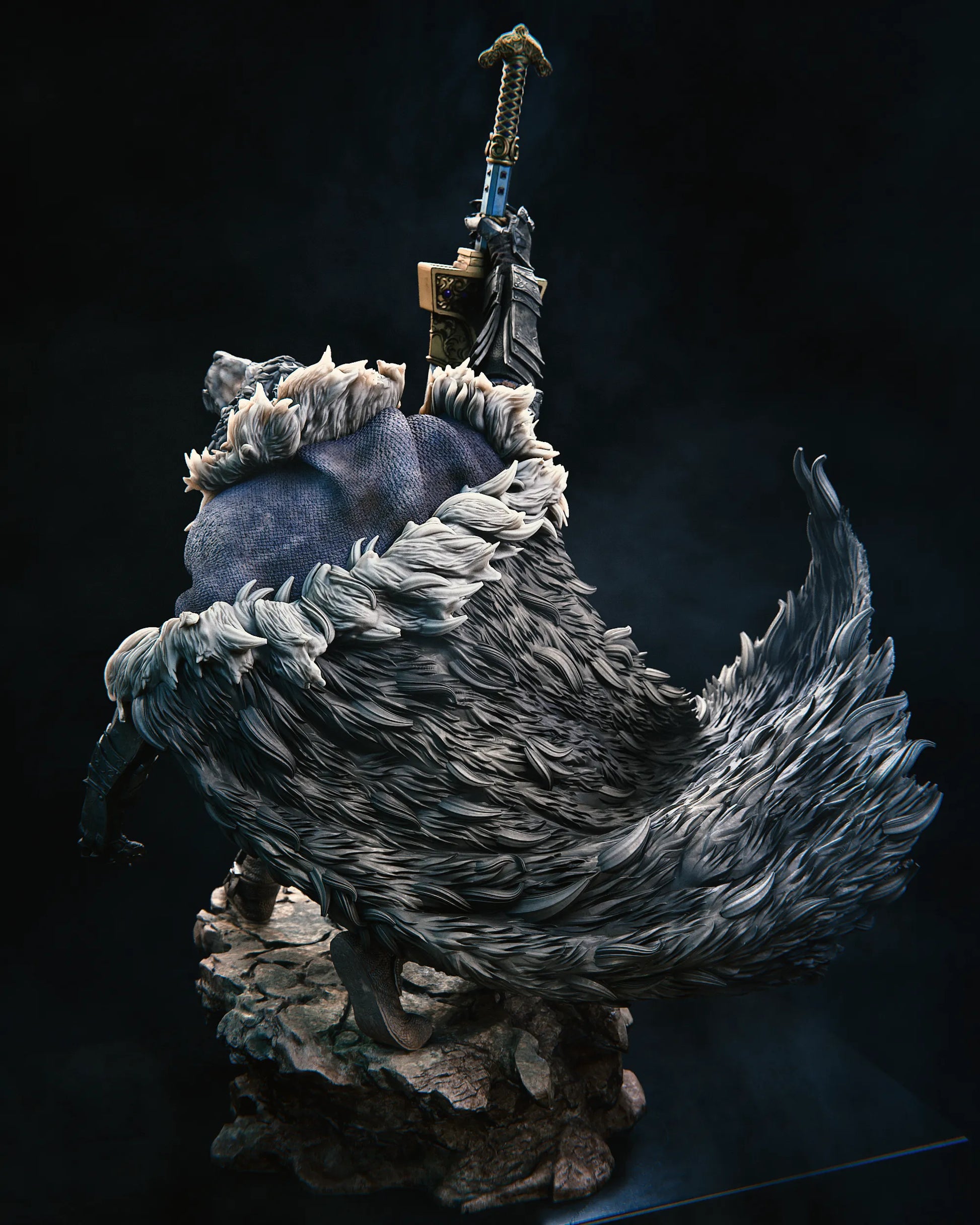 1:12 Half-Wolf Knight | Resin Garage Kit Figure Game Fan Art | CA 3D Studios