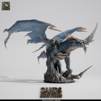 Blue Dragon Elder | D&D TTRPG Mini | Rescale Miniatures