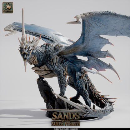 Blue Dragon Elder | D&D TTRPG Mini | Rescale Miniatures
