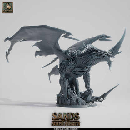 Blue Dragon Elder | D&D TTRPG Mini | Rescale Miniatures