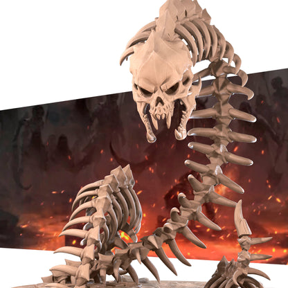 Bone Naga | D&D TTRPG Miniature | Bite the Bullet