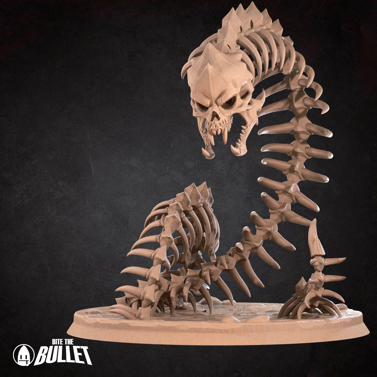 Bone Naga | D&D TTRPG Miniature | Bite the Bullet