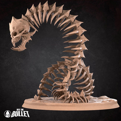 Bone Naga | D&D TTRPG Miniature | Bite the Bullet