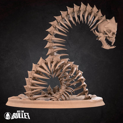 Bone Naga | D&D TTRPG Miniature | Bite the Bullet