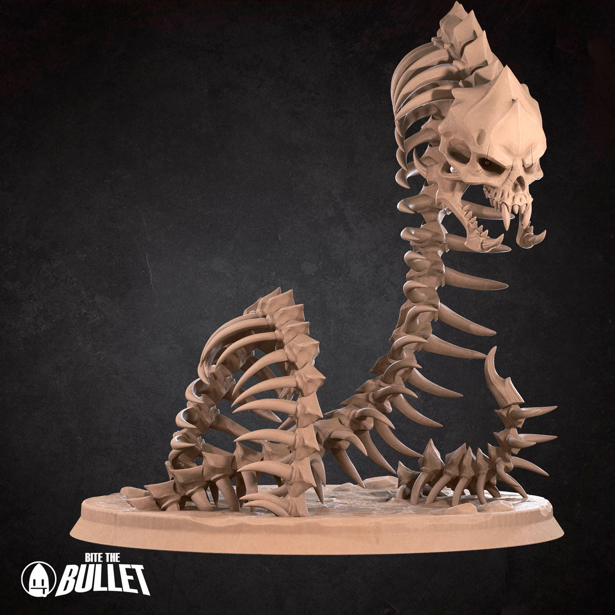 Bone Naga | D&D TTRPG Miniature | Bite the Bullet