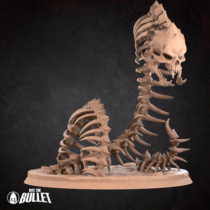 Bone Naga | D&D TTRPG Miniature | Bite the Bullet