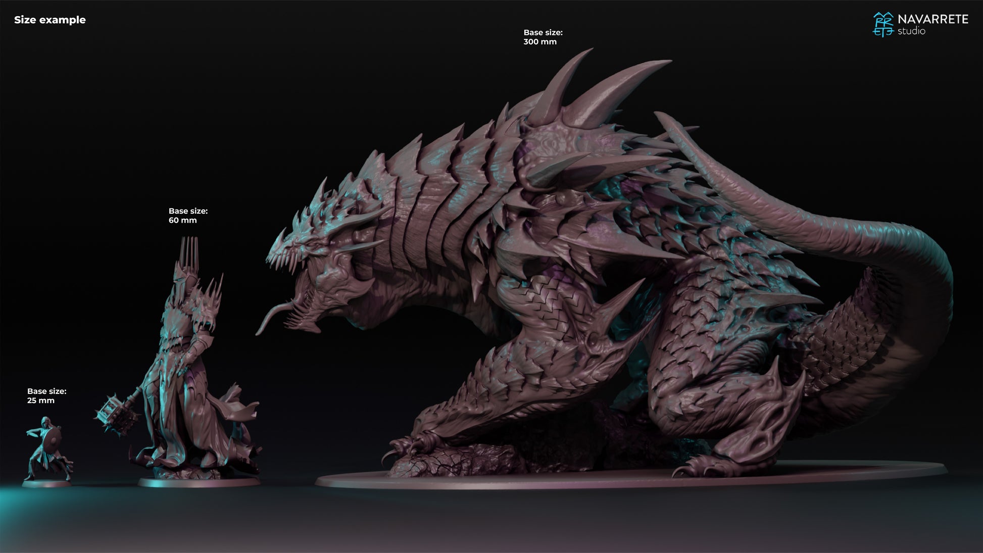 Miniature of Bravhulg, The Worm of Vorgath from Tattles Told 3D, featuring detailed textures and menacing design for tabletop gaming.